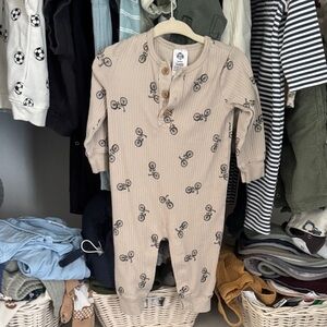 Gerber Bicycle Print Jumpsuit